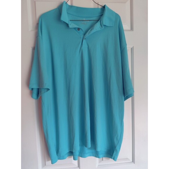 Grand Slam Golf Polo Blue Shirt Top Mens Size XXL 2X Light Blue 100% Polyester - Picture 3 of 11